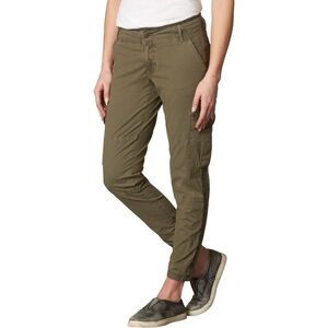 Prana Kadri Cargo Pant Sz 4 Army Green Mid Rise Ankle Joggers